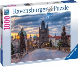 Praga: Plimbare pe podul Carol puzzle 1000 de piese