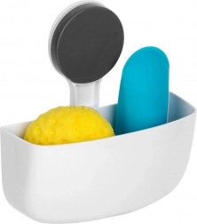 Etajeră de duș cu ventuză 16×7×17 cm