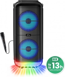 Boxă portabilă Bluetooth MEDIA-TECH Power Audio MT3183 cu karaoke și iluminare LED