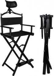 Scaun de machiaj din aluminiu BEAUTYLUSHH cu tetieră