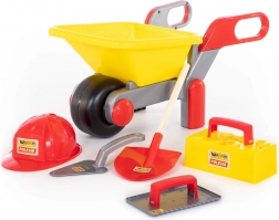 Set de construcție pentru copii Wader Polesie cu rotiță