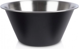 Bol de bucătărie din inox, negru, 22 cm, 2 l