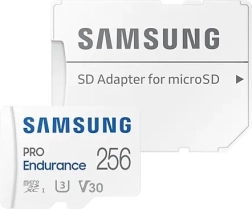 Samsung PRO Endurance card microSD 256 GB + adaptor SD