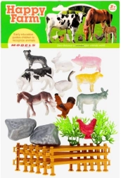 Animale de fermă cu accesorii – set de figurine pentru copii
