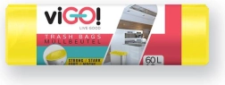 Saci menajeri LDPE 60 l galbeni 60 × 80 cm (10 buc) VIGO
