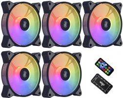 Set ventilatoare AIGO 120 mm ARGB 5 în 1