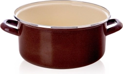 Oală emailată Brown 26 cm, 5 l Orion