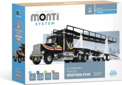 Set de construcție Monti System Autorodeo Trailer Western Star