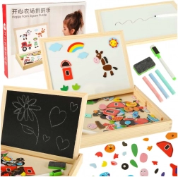 Tablă Magnetică și de Creion cu Puzzle-uri