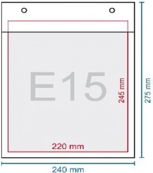 plică cu bule E15 autoadezivă 27,5 × 24 cm