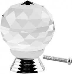 Mâner de mobilier din cristal