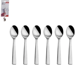 Set de 6 lingurițe din inox pentru espresso