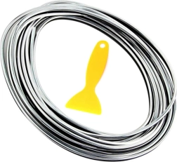 Ag679b bandă decorativă 5m argintie