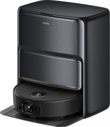 mova z60 ultra roller robot aspirator și mop negru cu autocurățare