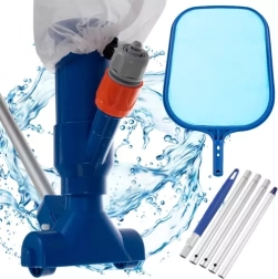 Set de curățare piscină 2 în 1 BIGSTREN – aspirator manual și sită