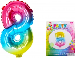 Balon curcubeu gonflabil numărul 8