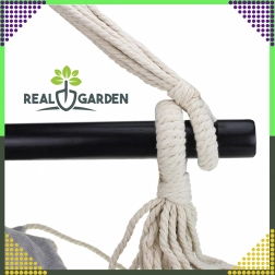 Scaun brazilian suspendat cu perne, gri închis