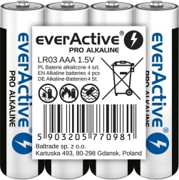 Baterii alcaline AAA everActive Pro Alkaline, 4 buc