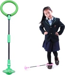 Sfoară de sărit / cerc pliabil pentru gleznă - verde