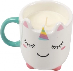 Cană unicorn cu lumânare din soia