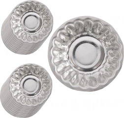 Set de forme tăietoare din oțel pentru biscuiți, 20 buc