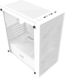 Carcasă PC DarkFlash M305 Mesh, mATX, fără ventilatoare (albă)