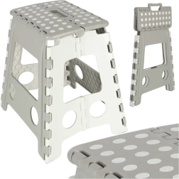 Scăunel pliabil antiderapant 39 cm – gri deschis