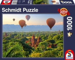 Puzzle baloane cu aer cald deasupra Mandalay 1000 piese