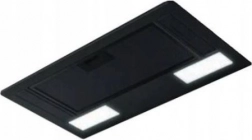 Hota tip șemineu ERA C, neagră, 72 cm