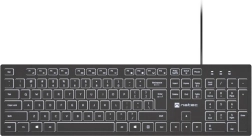 Tastatură cu fir natec herring glow cu iluminare albă