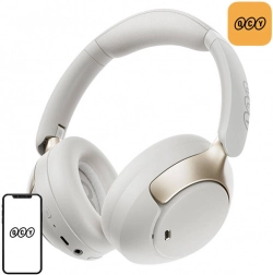 qcy h3 pro căști over-ear fără fir cu anc – alb