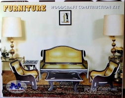 Puzzle 3D din Lemn pentru Sufragerie, Colorat