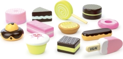 Set de dulciuri din lemn VILAC, 12 piese