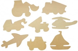 Șabloane pentru desenare mijloace de transport Bigjigs Toys