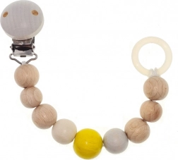 Hess clemă pentru suzetă Nature, galbenă