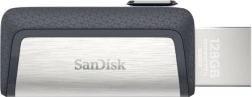 usb flash drive sandisk ultra dual drive usb type‑c 128 gb, usb 3.1, până la 150 mb/s
