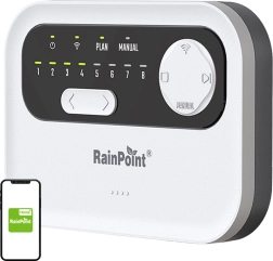 Controler de irigare RainPoint Wi‑Fi cu 8 zone