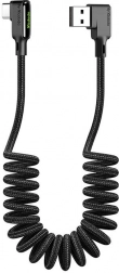 Cablu USB–USB‑C în unghi 1,8 m MCDODO