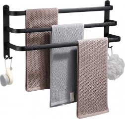 Suport de prosoape de perete din aluminiu 50 cm