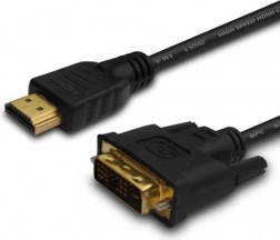 Cablu HDMI la DVI 1,8 m cu conectori placați cu aur