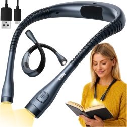 Lampă LED de gât Izoxis pentru citit, cu încărcare USB‑C