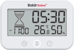 BaldrTherm temporizator digital de baie cu termometru și higrometru