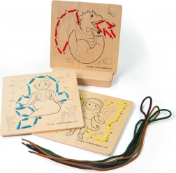 Bigjigs Toys înșirare după numere – povești