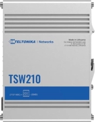 Switch Ethernet industrial Teltonika TSW210 2xSFP 8xGbE montaj pe șină DIN