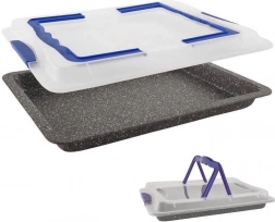 formă de copt granit cu capac 43 × 29 × 7 cm