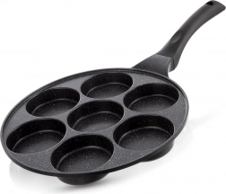 Tigaie din granit pentru ouă cu 7 orificii GRANDE 27 cm