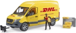 Bruder Mercedes-Benz Sprinter DHL cu șofer și accesorii