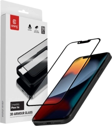 Sticlă de protecție 3D Armour Glass pentru Apple iPhone 16e / iPhone 14 / iPhone 13 / iPhone 13 Pro cu ramă de instalare