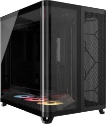 Carcasă PC mid‑tower AIR 5400 RS‑R ARGB, neagră