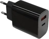 Încărcător de rețea 20 W cu USB‑C și USB‑A cu Power Delivery, negru